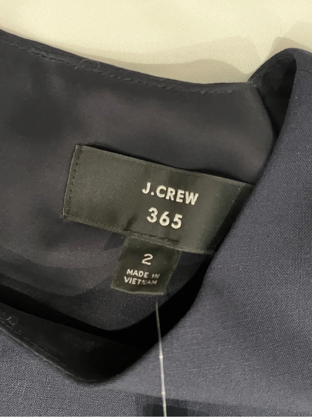 J. Crew Navy Cap-Sleeve Sheath Dress